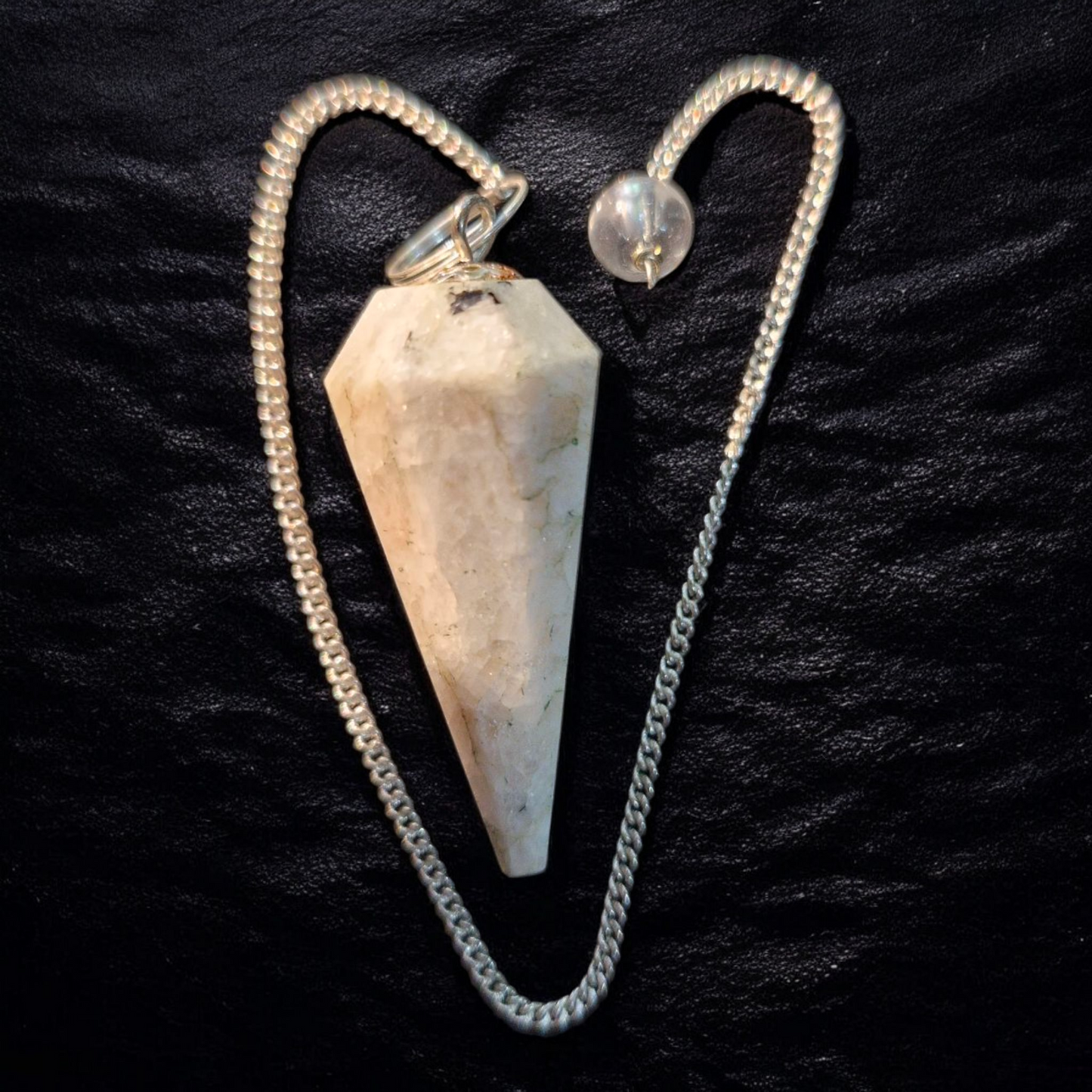 Gemstone Magical Pendulum with Chain - Sunstone