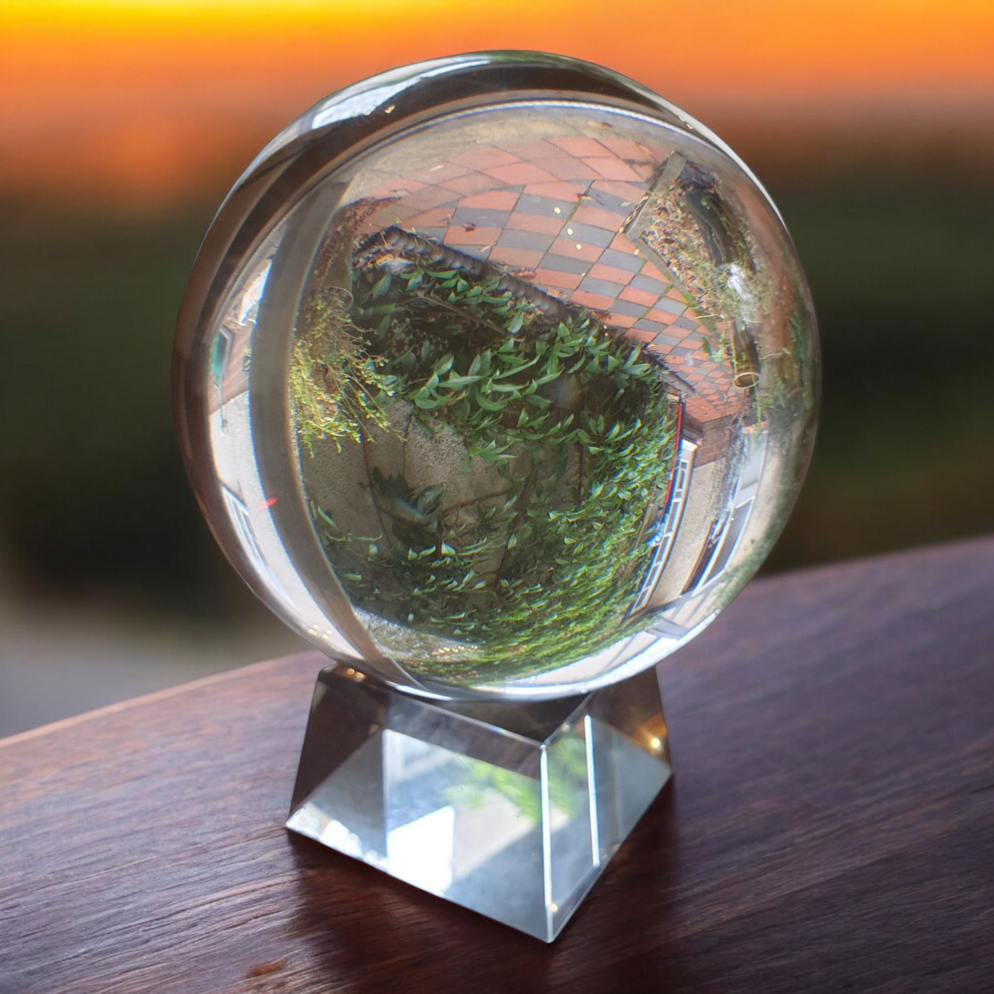 Crystal Ball - 150mm Diameter - Glass Stand - Fortune Telling - Healing
