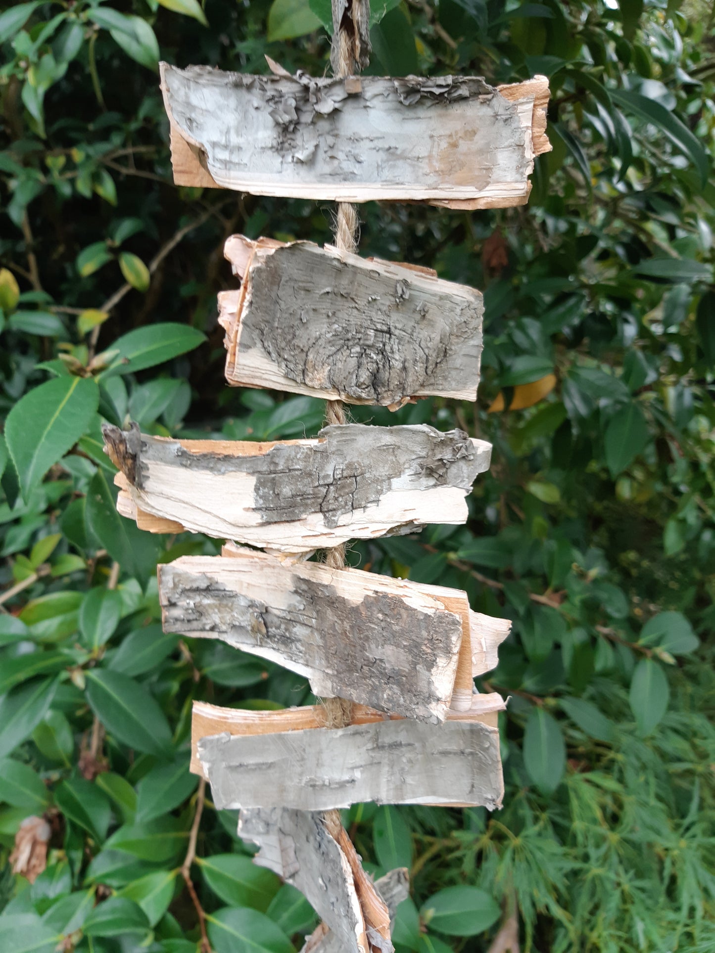 Birch Bark Hanging Garland - Rustic Decoration - Christmas - 1mt Long