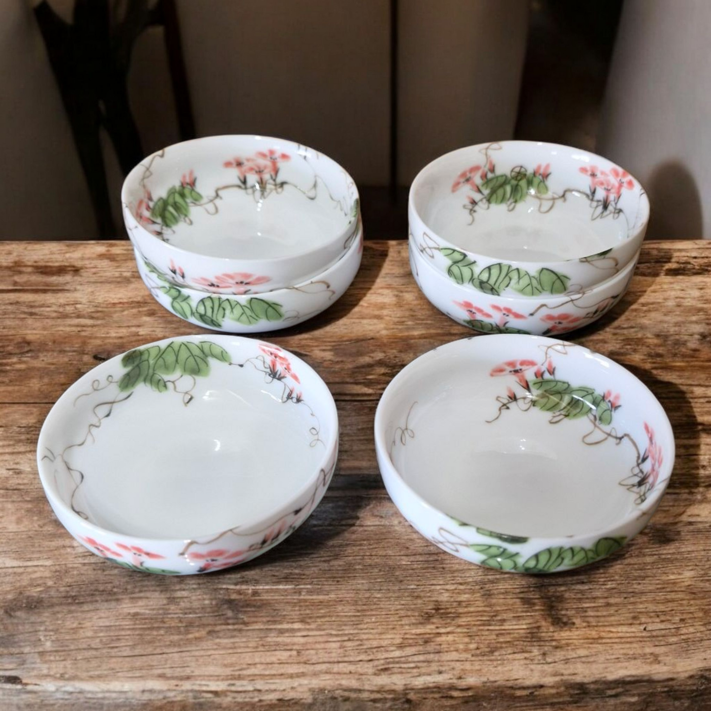 Chinese Hand Painted Bone China Luxury Tea Set - Morning Glory - Gift Boxed
