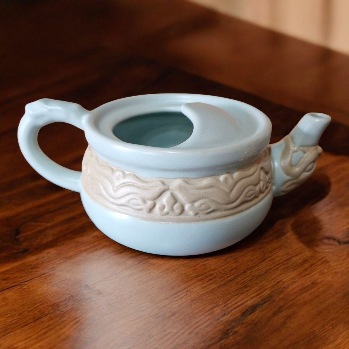 Chinese Dragon Mouth Tea Set for One - Teapot and Cup - Gift Box