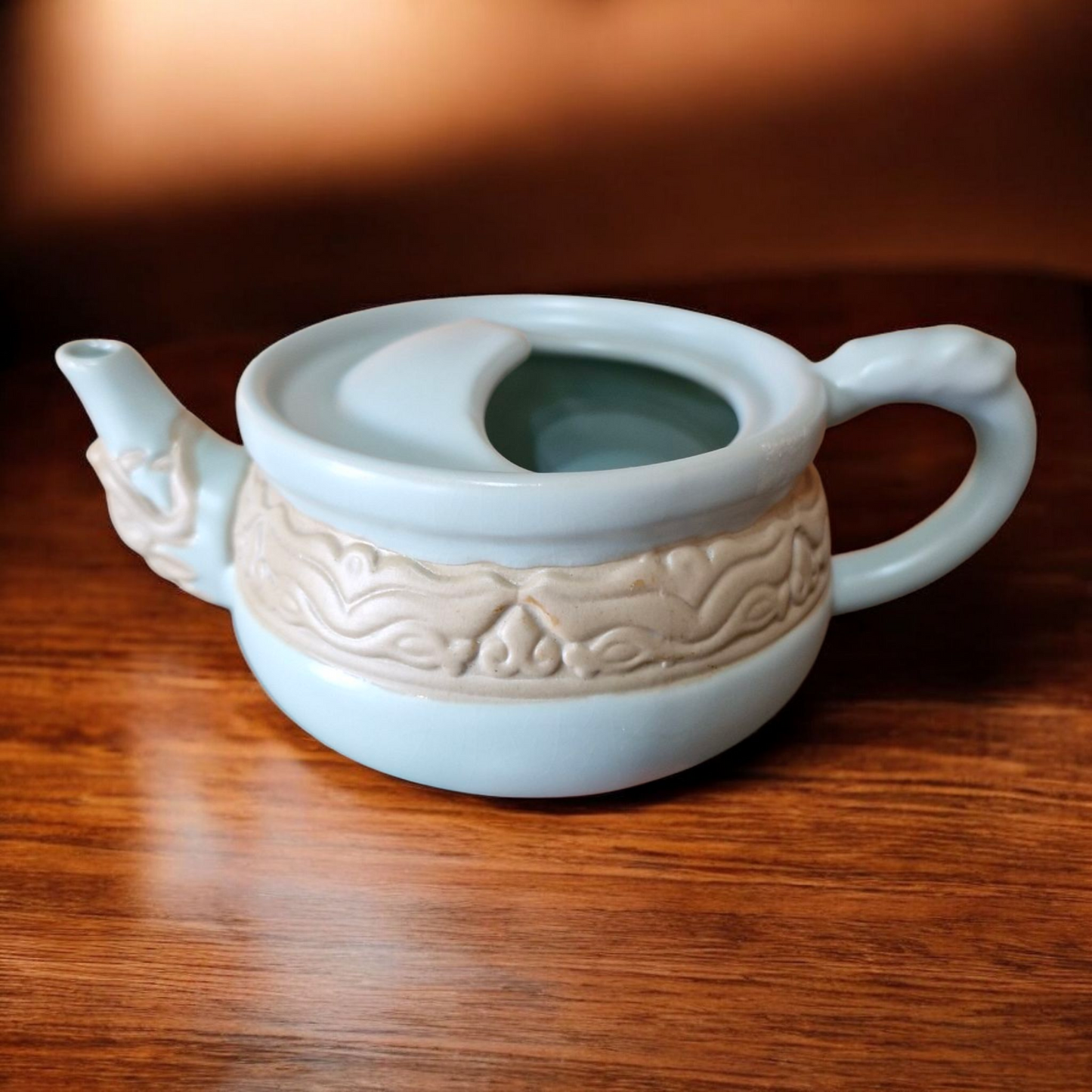Chinese Dragon Mouth Tea Set for One - Teapot and Cup - Gift Box