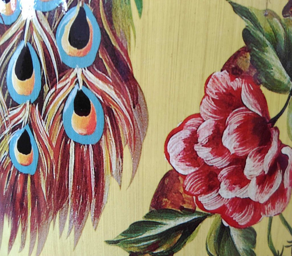 Chinese Ceramic Garden Stool / Plant Stand - Peacocks and Peonies Pattern