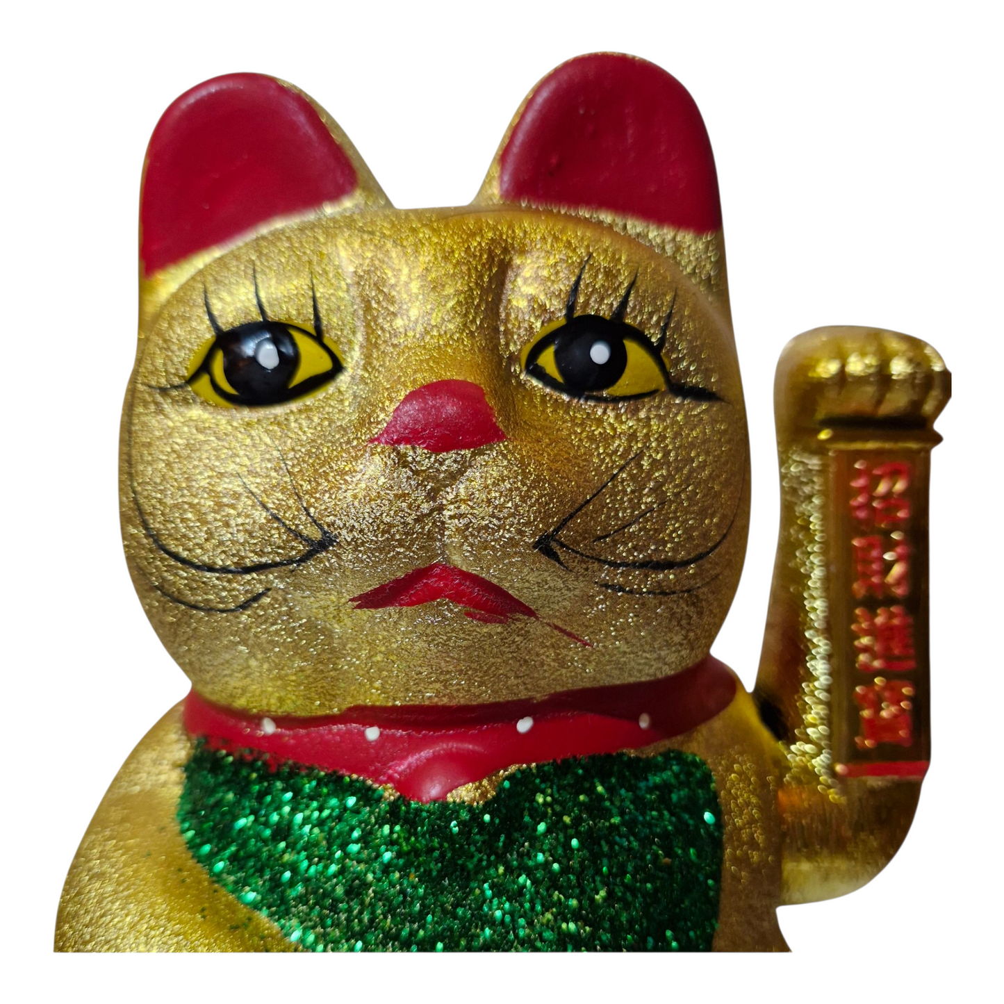 Lucky Waving Cat - Maneki-neko - 20cm Tall - Ceramic - Feng Shui