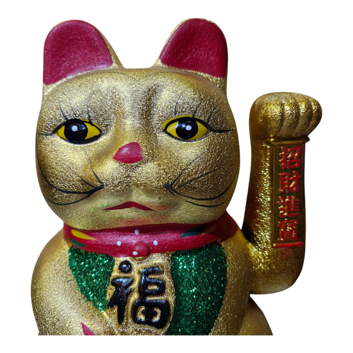 Lucky Waving Cat - Maneki-neko - 27cm Tall - Ceramic - Feng Shui