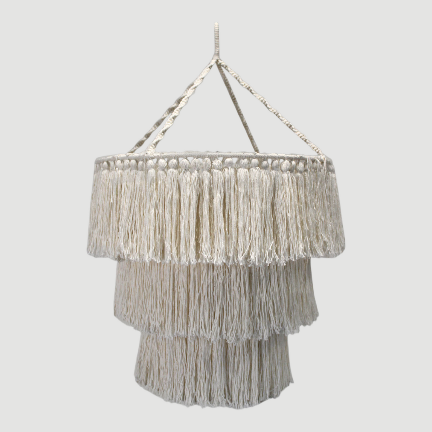 Macrame Soft Chandelier - Natural Colour - Natural Material - 80cm x 50cm