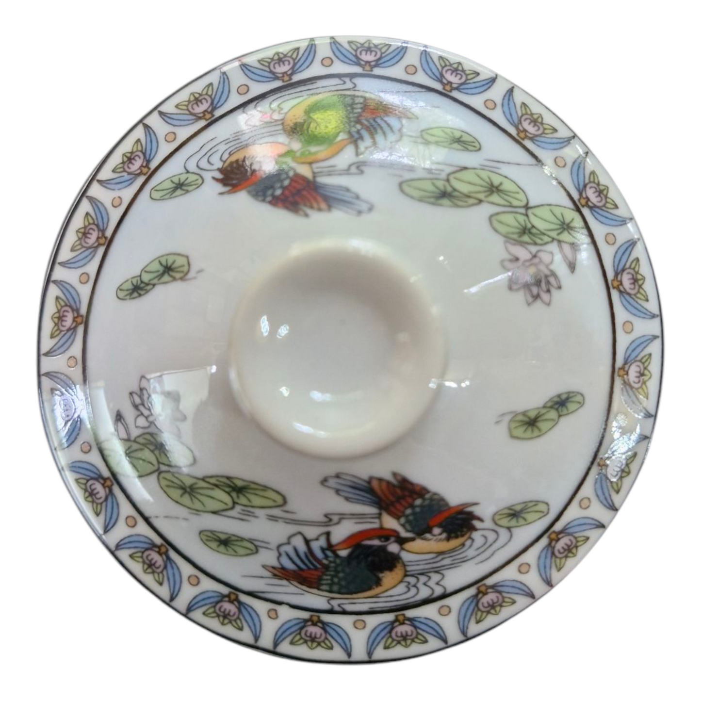 Replacement Ceramic Lid for Chinese Tea Mug HQM007