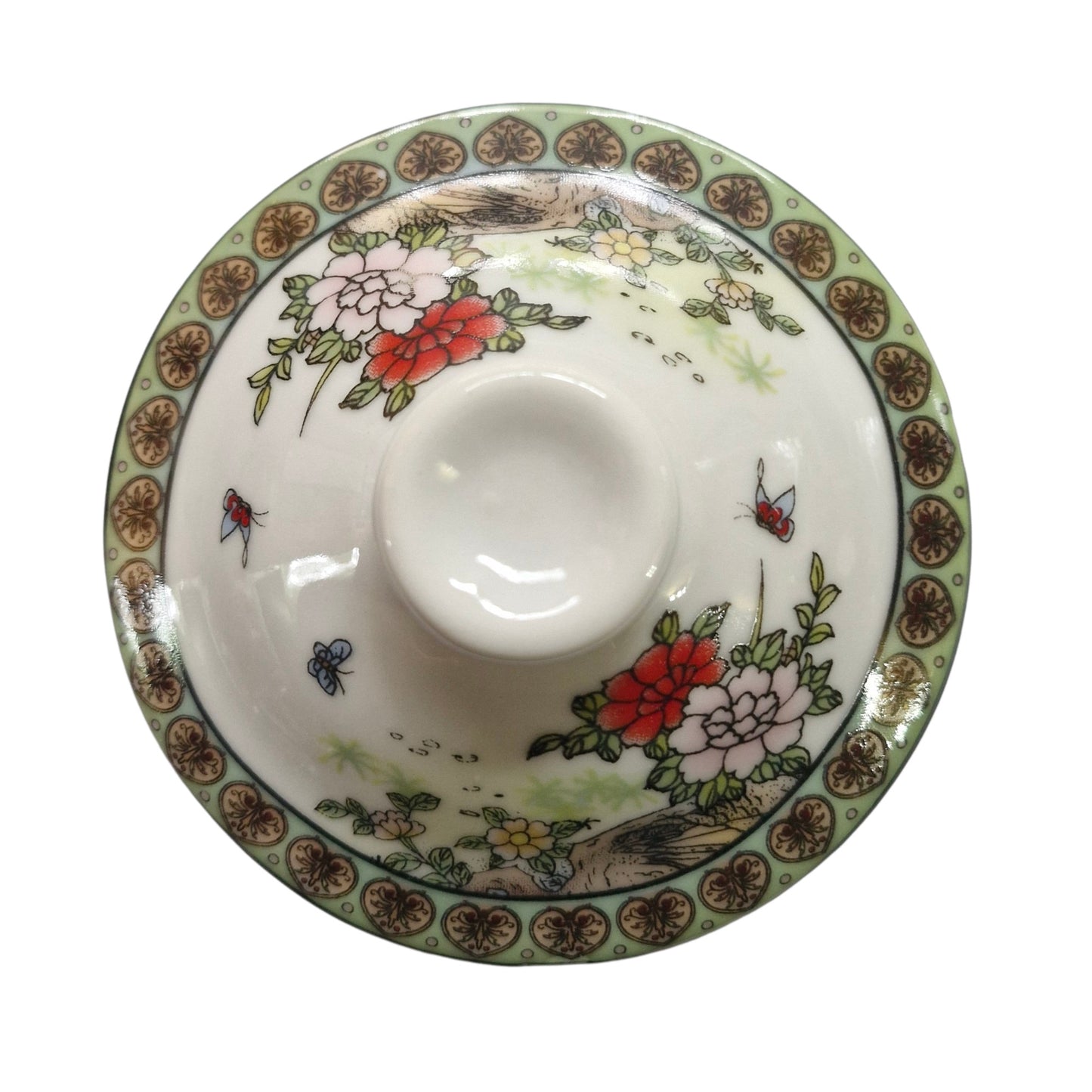 Replacement Ceramic Lid for Chinese Tea Mug HQM014