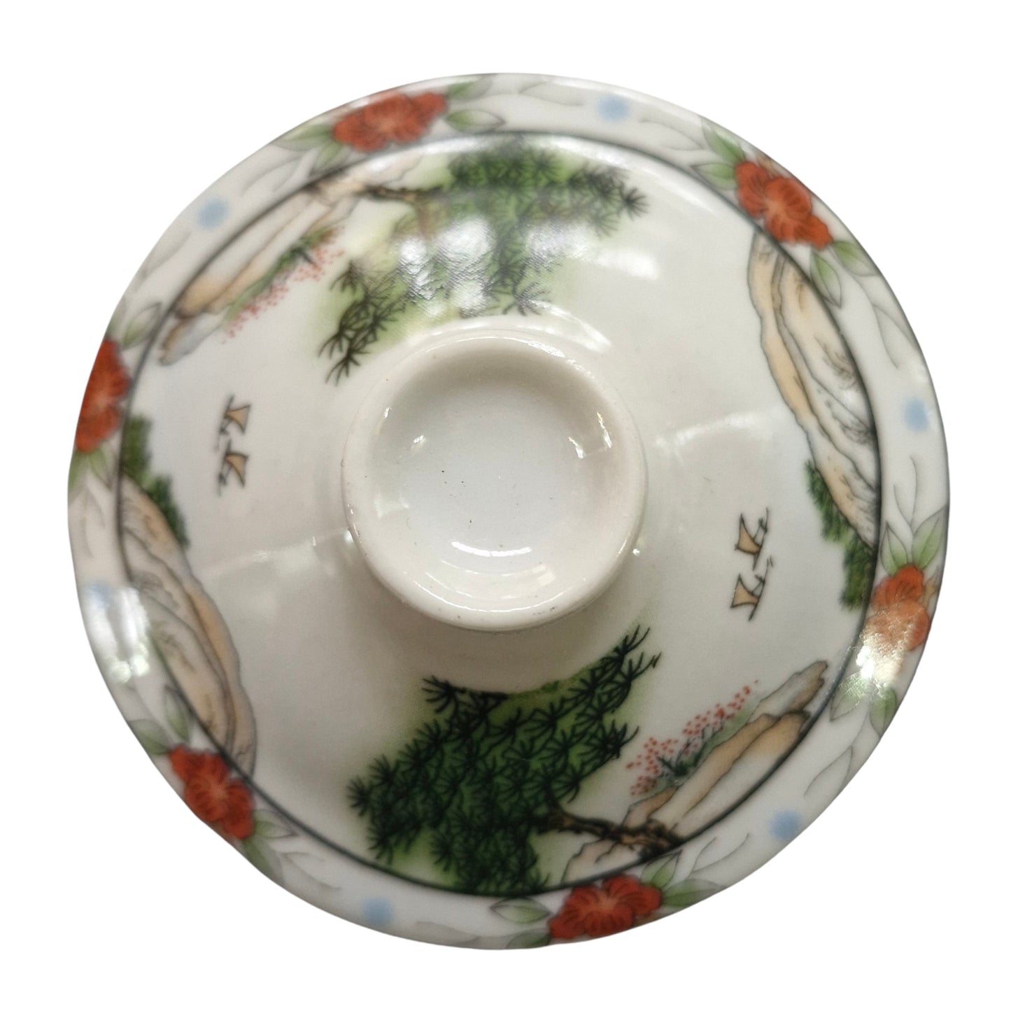 Replacement Ceramic Lid for Chinese Tea Mug HQM015