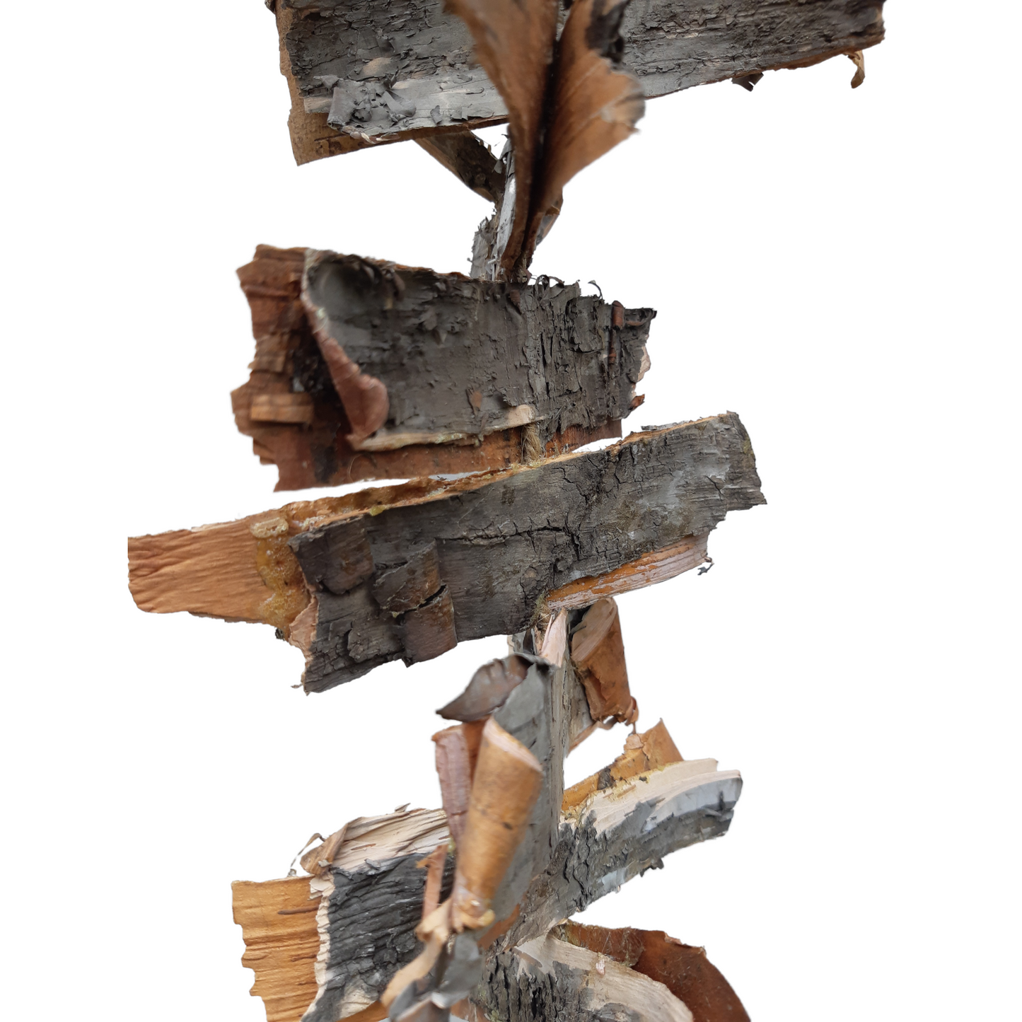 Birch Bark Hanging Garland - Rustic Decoration - Christmas - 1mt Long