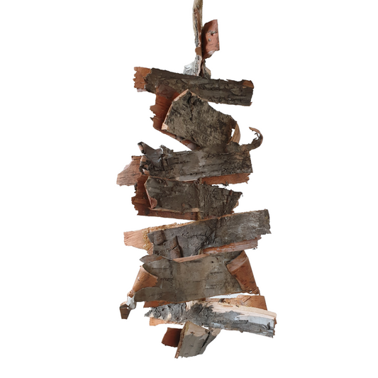 Birch Bark Hanging Garland - Rustic Decoration - Christmas - 30cm Long