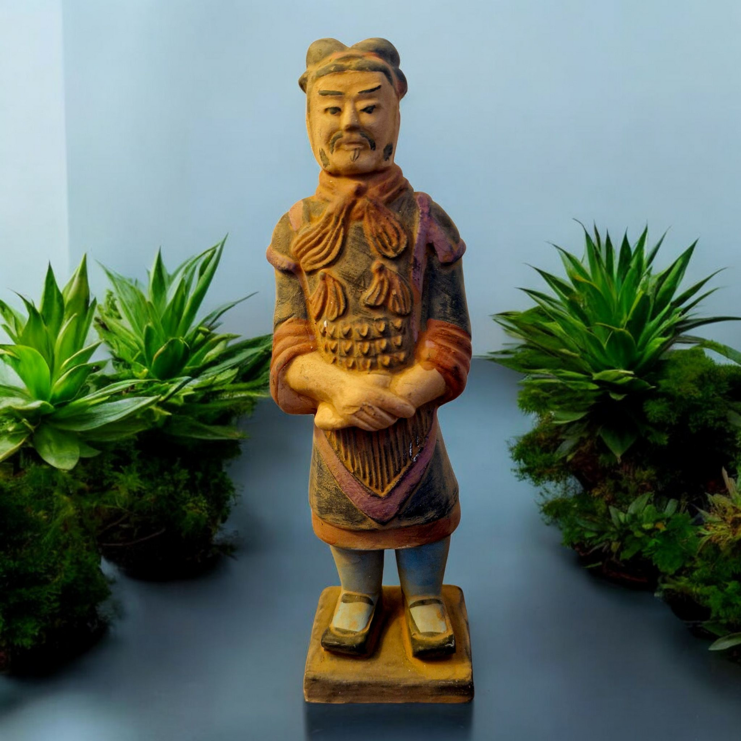 Terracotta Warriors - Set of 3 Figures - Painted Colours - 20cm