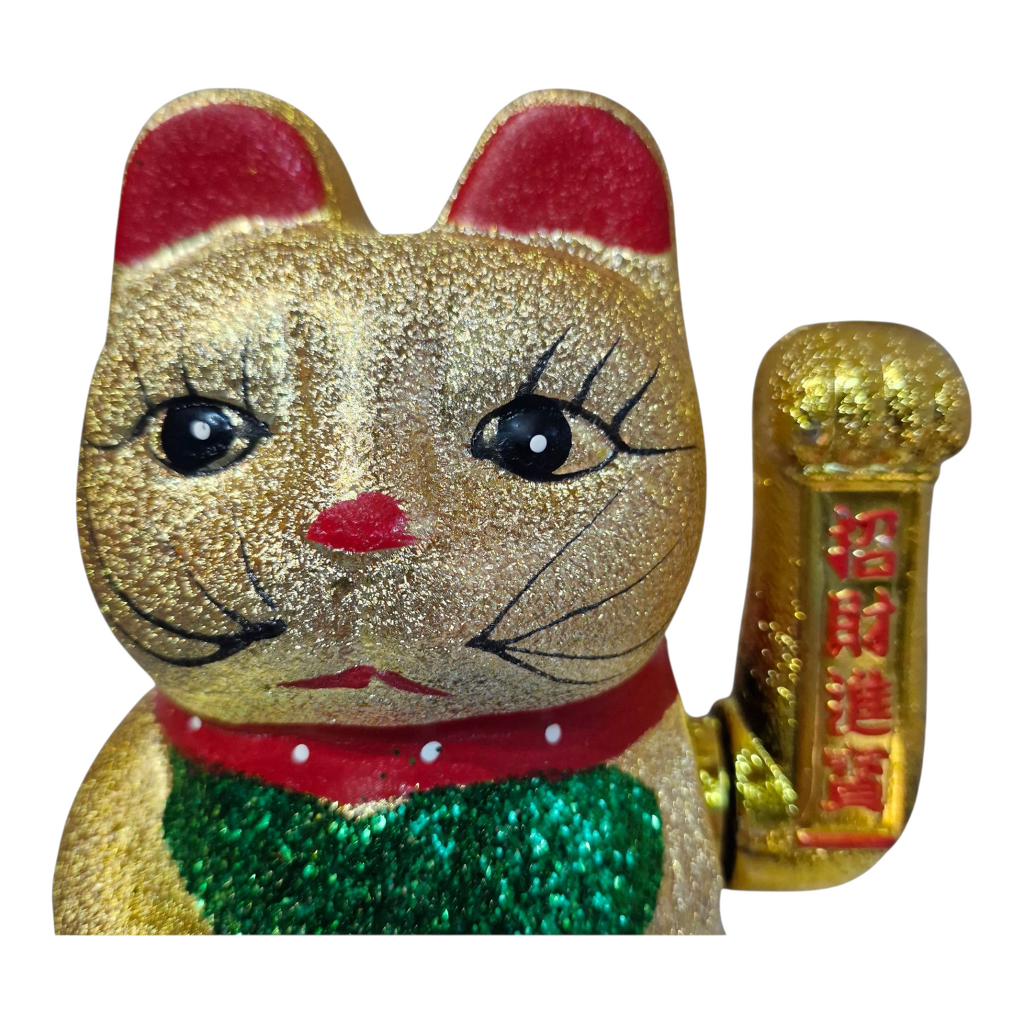 Lucky Waving Cat - Maneki-neko - 17cm Tall - Ceramic - Feng Shui