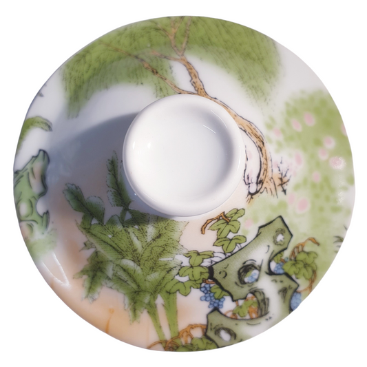 Replacement Ceramic Lid for Chinese Tea Mug HQM003