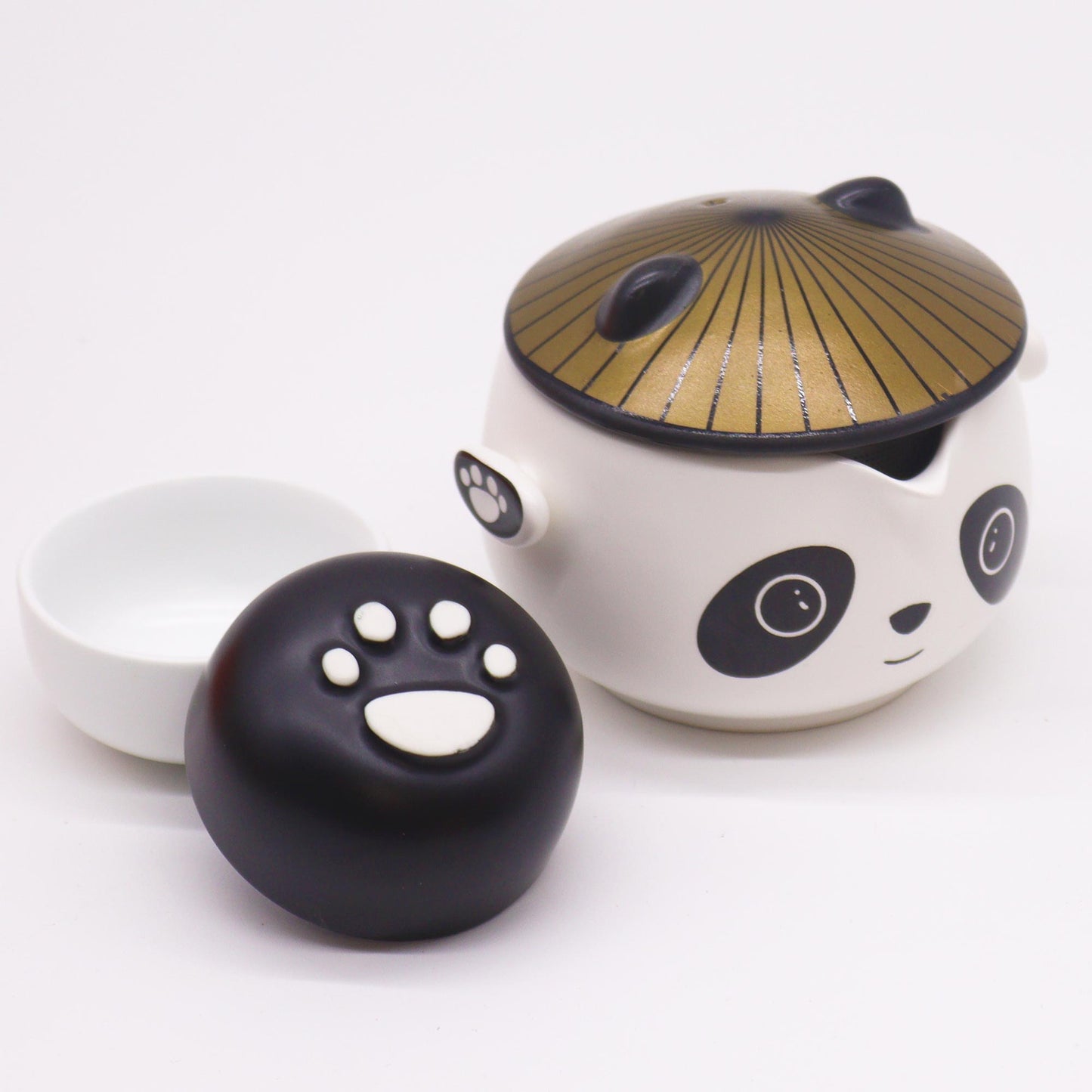 Chinese Kung Fu Panda Teapot Set - Two Cups - Travel Pack