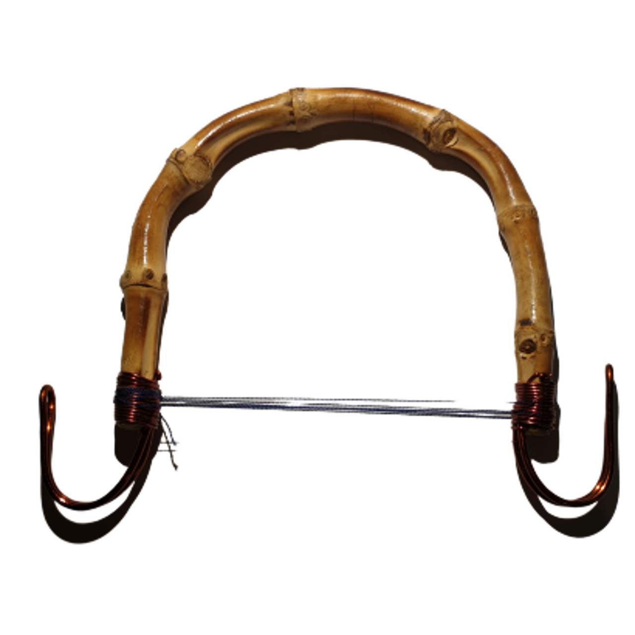 Bamboo Handles x 2 - 10cm - Replacement Handle for Chinese Teapot - Lacquered